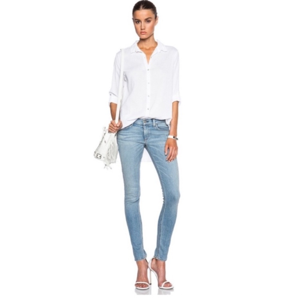 rag & bone Mid Rise Skinny Jeans